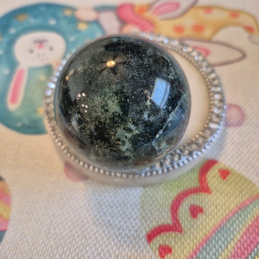 Natural Jasper Crystal Sphere Orb #2 - Picture 6 of 10